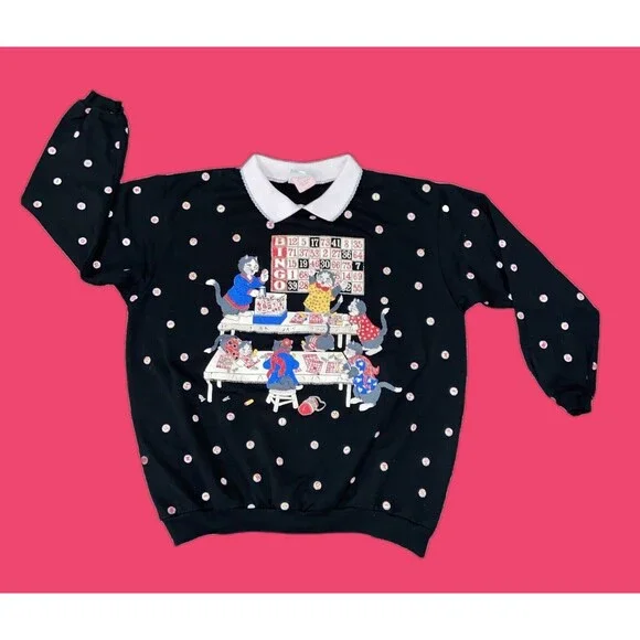 トップス vintage spumoni Spumoni | Sweaters | Spumoni San Francisco Cats With Fun